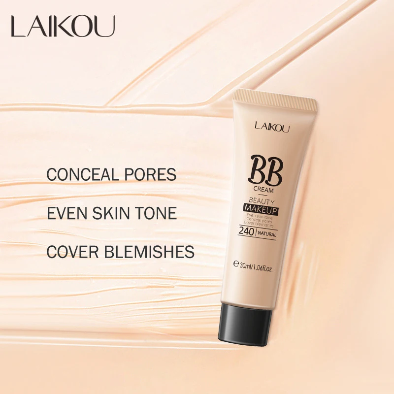30ml Natural BB Cream Whitening Waterproof Lasting Moisturizing Foundation Full Cover Facial Blemishes Acne Concealer Cosmetic bb cream