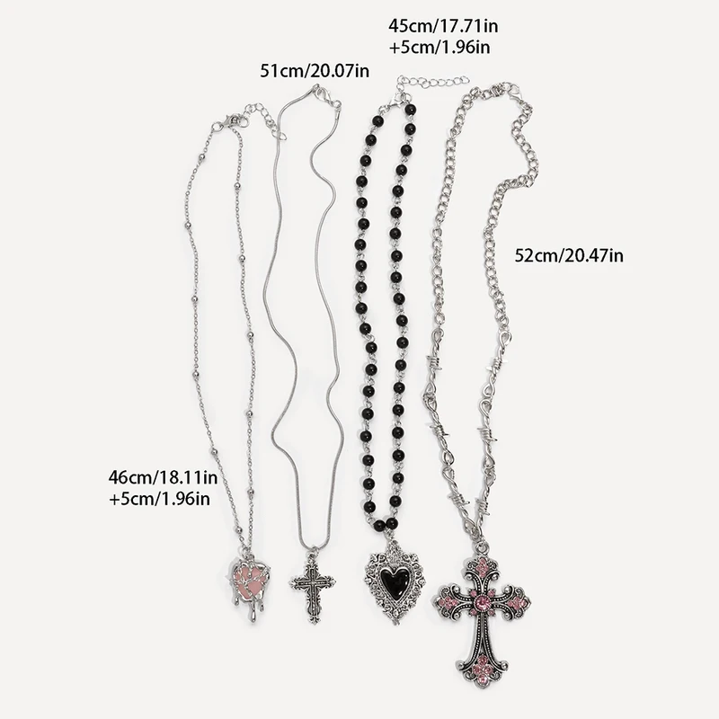 Y2K Sweet Cool Girl Personalized Creative Cross Love