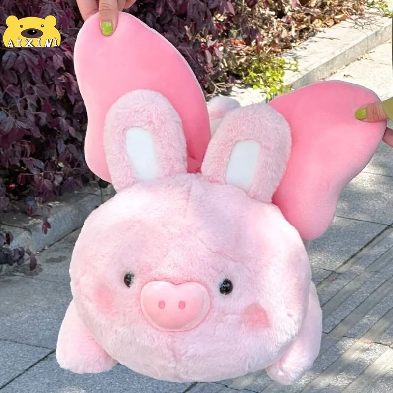 Almohada De Peluche De Cerdo Rosa Grande - Suave Y Esponjosa, Regalo Para Niños O Parejas, 40 Cm