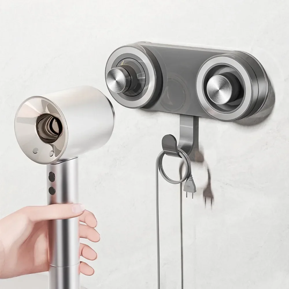 Suction cup magnetic suction hair dryer bracket Storage Rack Hair Dryer Holder