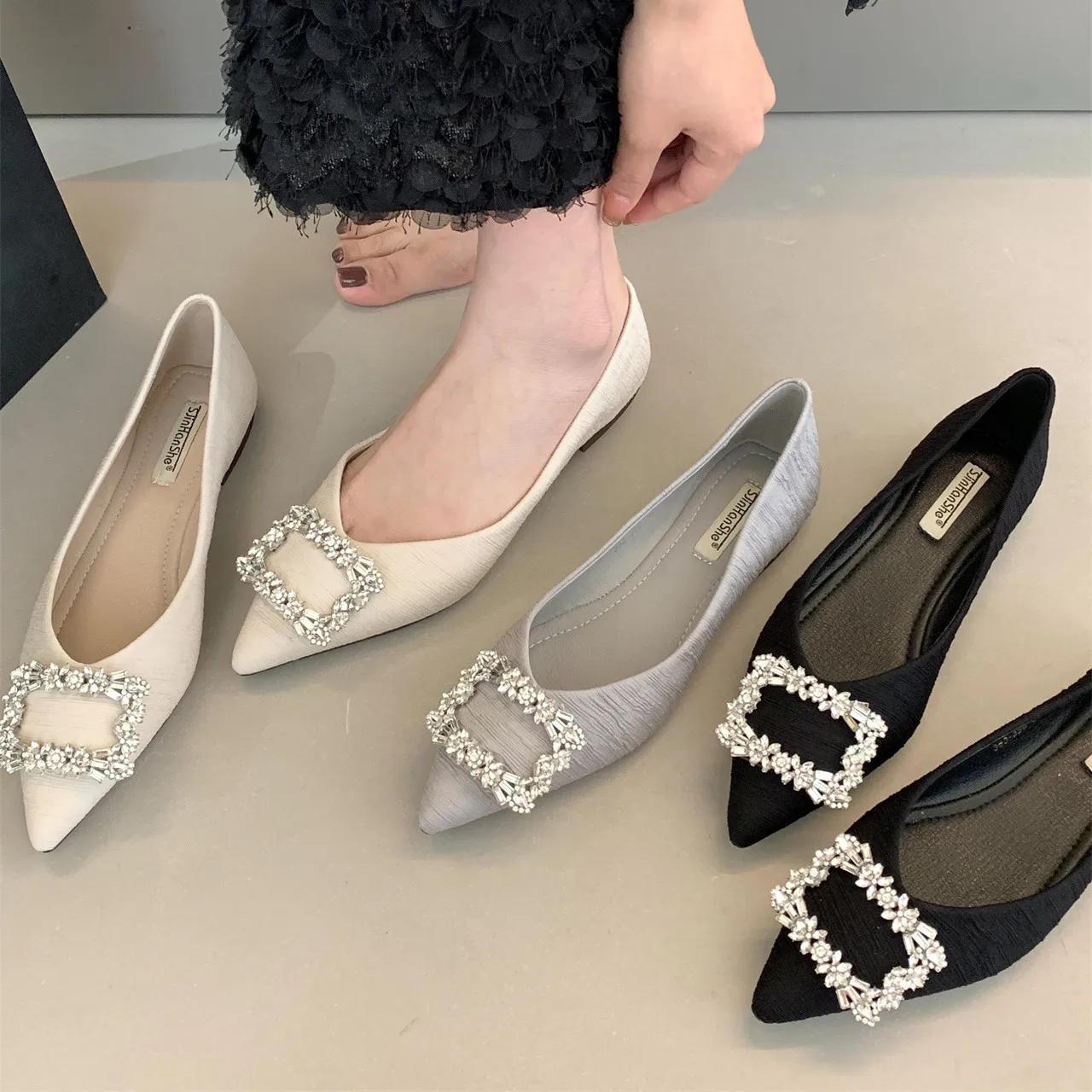 Bailamos 2023 Brand Fashion Flats Ladies Shoe Shallow Outdoor Female