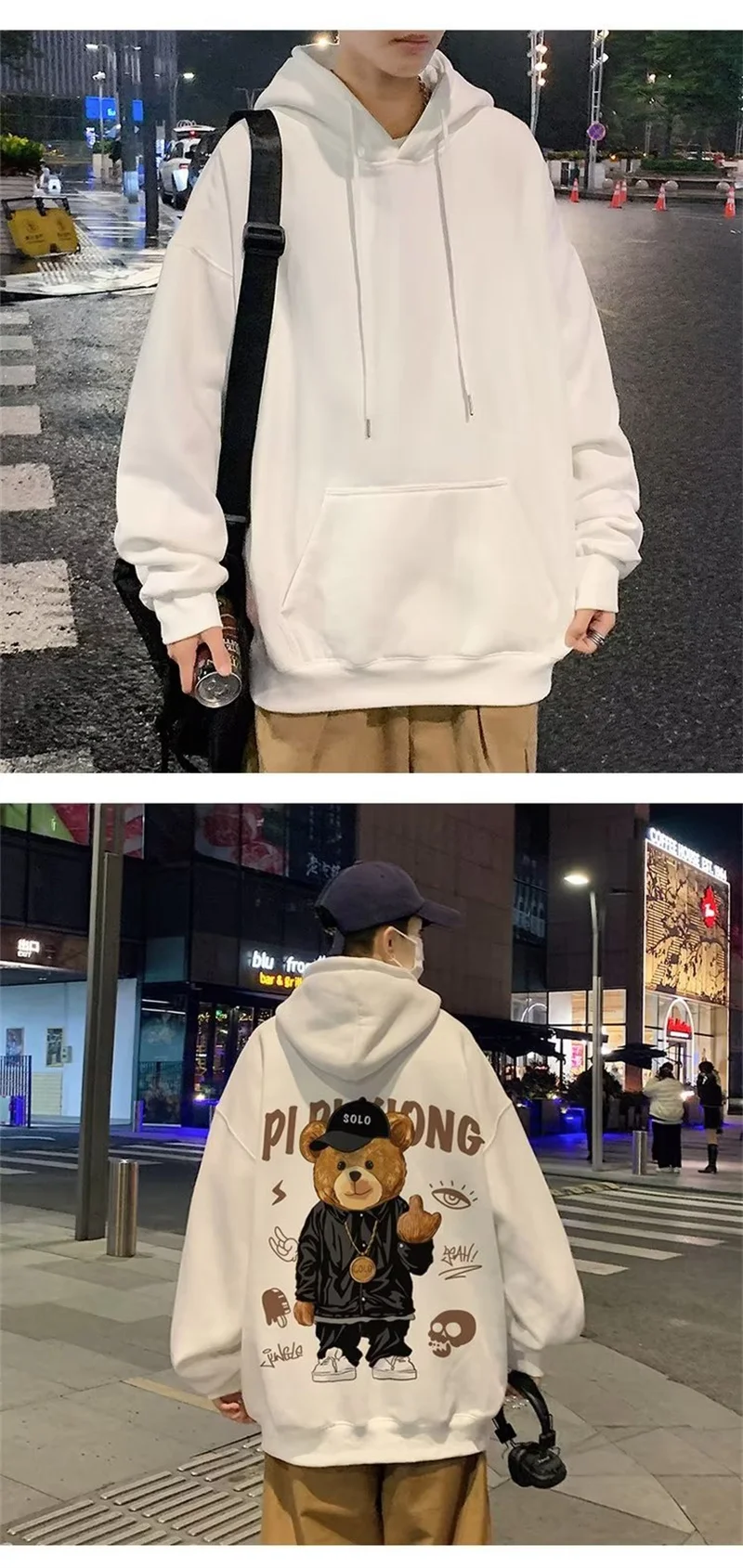 Y2k Streetwear Men's Sweatshirts | Japanese Fashion