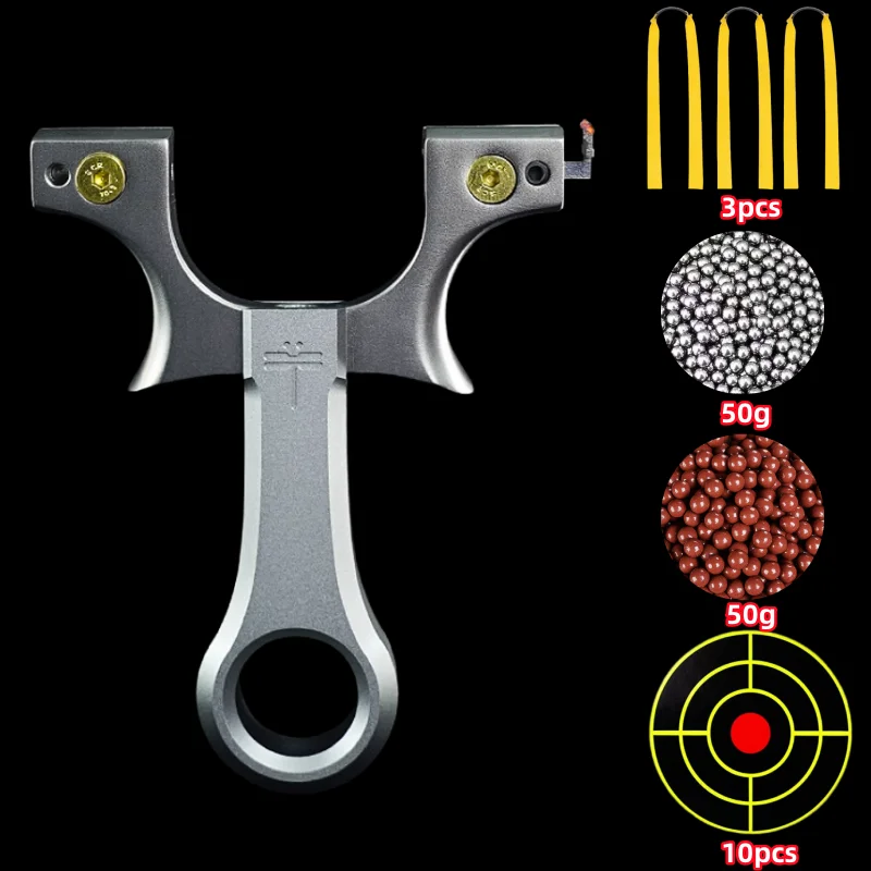 

Outdoor Hunting Professional Precision Shooting Catapult Accessories Stainless Steel Hunting Sling with Flat Rubber Band