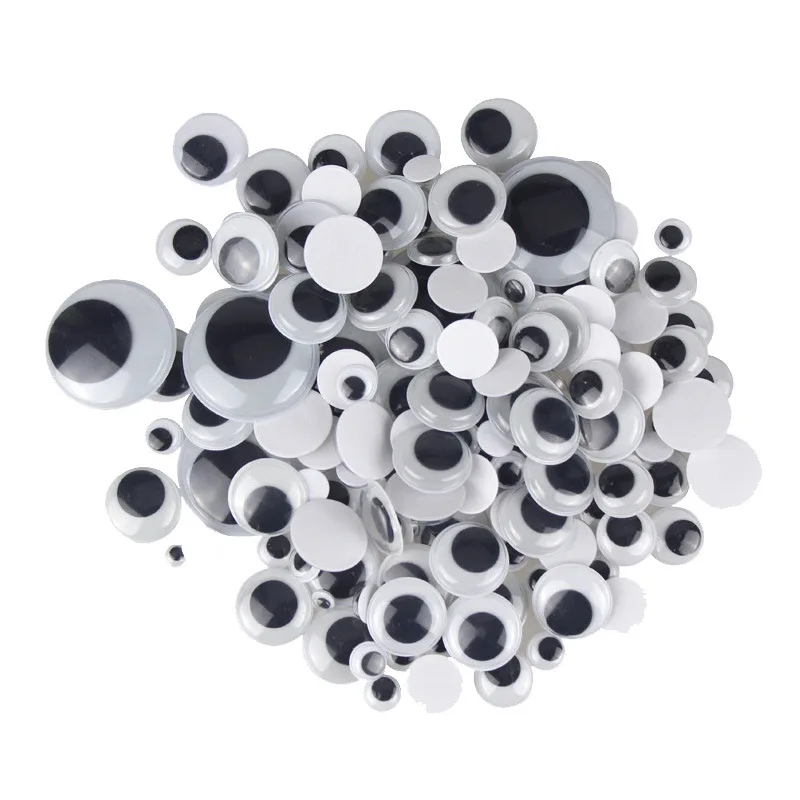 3/4/5/6/7/10/15/20/28/40mm Moving Eyes Plastic Wiggling Eyes not-adhesive for Doll Toy Accessories plastic safety eyes,doll eyes,googly doll eyes,plastic toy eyes