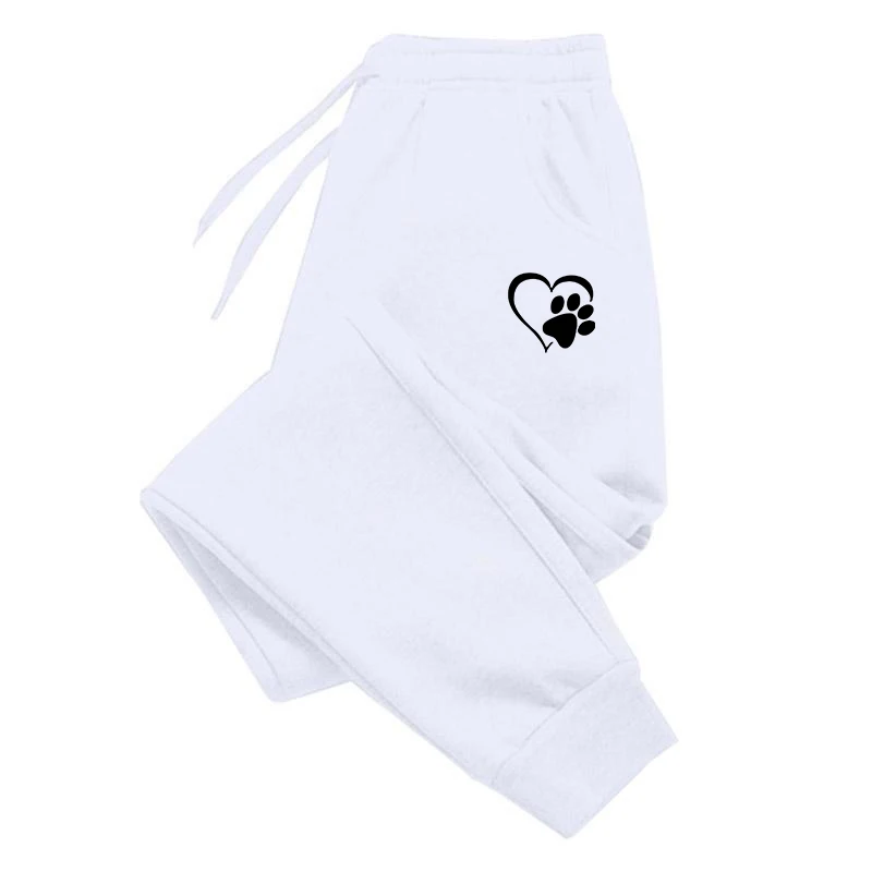 Herzförmige bedruckte Sporthose für Damen, Herbst und Winter, Baumwoll-Jogginghose, Freizeit, Sport, Fitness, Jogginghose – Detail 1