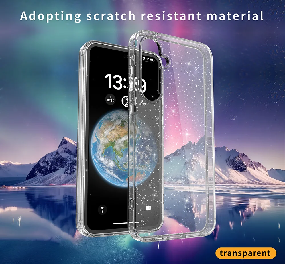 Luxury Glitter Transparent Shockproof Phone Case Cover