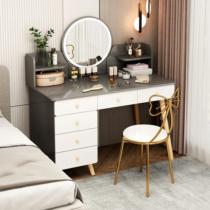 

Nordic Storage Dressing Gowns Womens Vanity Bedroom Modern Dressing Table Simple Storage Meuble De Chambre Dresser Furniture