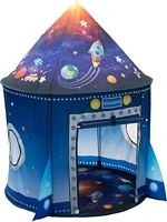 Rocket Ship Kids Tent Pop Up Play Toy Tent for Children Large Space Indoor Pretend Playhouse  Outdoor Play Tent for Boys & Girl 1