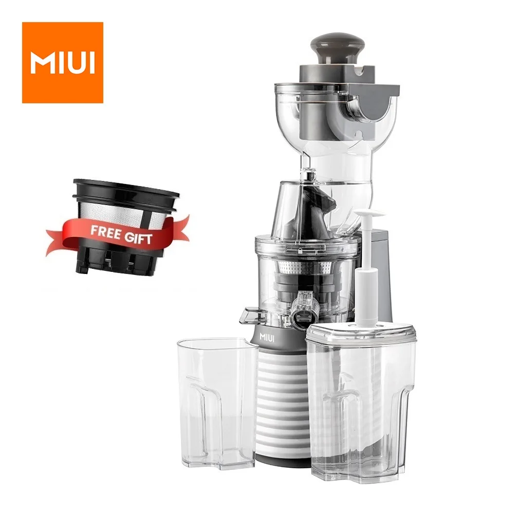 Miui Slow Juicer Nieuwe Filterfree Elektrische Koud Persen Met Rvs Zeef