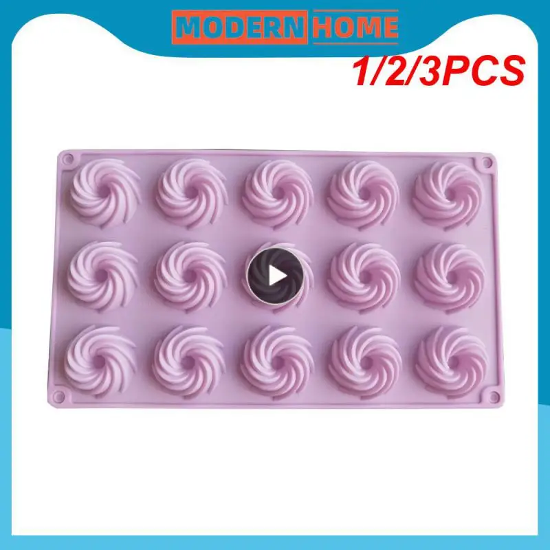 

1/2/3PCS Holes Spiral Shape Silicone Cake Mold Mousse Dessert Baking Chocolate Donuts Bakeware Pastry Mould