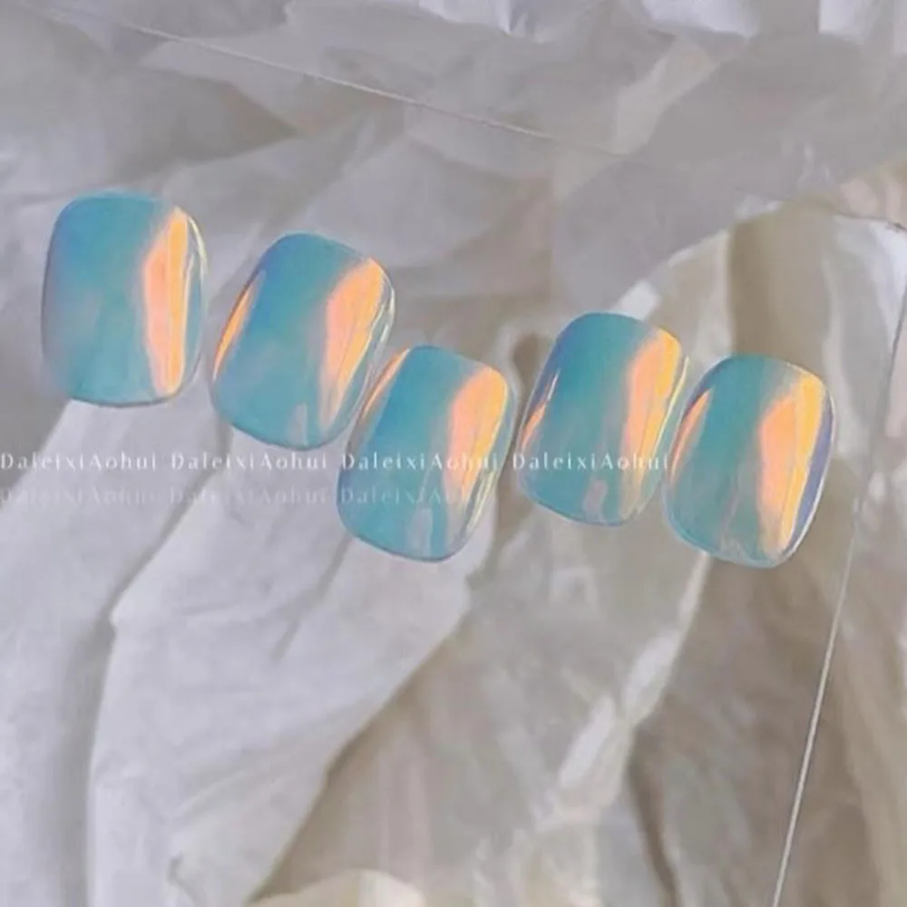 Aurora Colorful Chrome Unicorn Nail Powder Moonlight Mirror Glitter Pigment Metallic Effect UV Gel Polish Powder