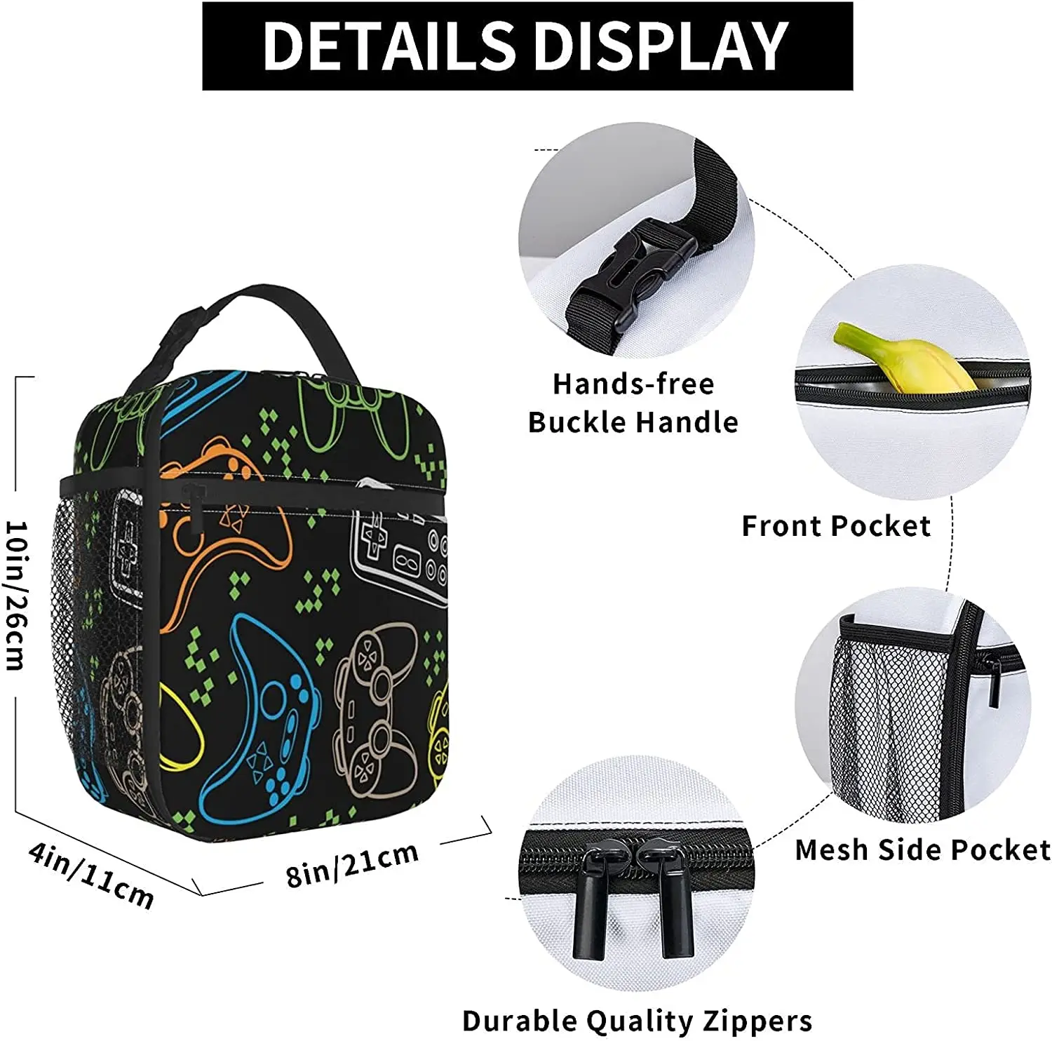 VOOHDDY Sport Bowling Ball Cartoon Isolato Pranzo Borsa Per Gli Uomini Donne Riutilizzabile Lunch Box Contenitore Impermeabile Portatile Cooler Borsa termica Per Lavoro Ufficio Picnic Spiaggia Viaggi