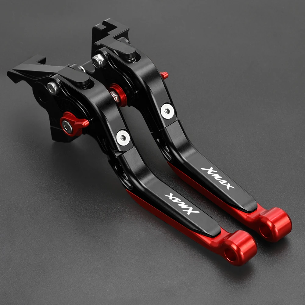 Verstellbare Klappbare CNC Brems- & Kupplungshebel Für Yamaha XMAX 125/200/300/400 – Mit Logo, Lenkergriffe Inklusive