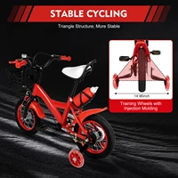 35In enfants vélo avec garde-boue de roue d'entraînement panier de frein porte-bouteille hauteur réglable PU enfants vélo pour garçons filles 3