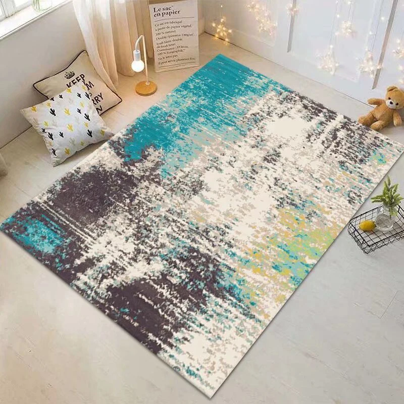 Modern Simple Carpet Living Room Decoration Light Luxury Rug Soft Non-slip Children's Bedroom Rugs Customized Coffee Tables Mat 4
