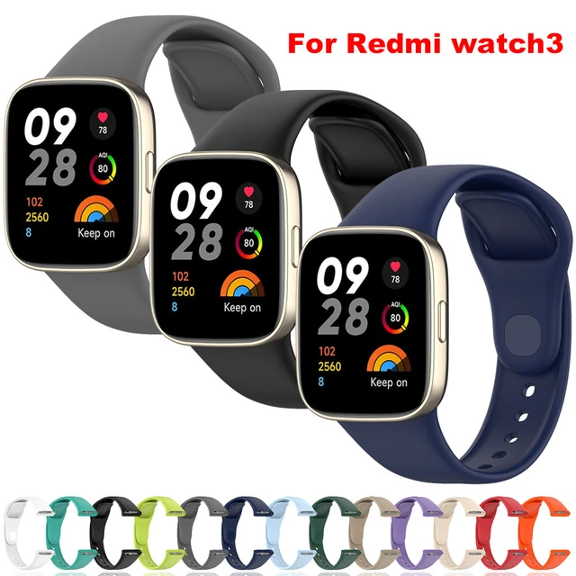 Correa de silicona para reloj inteligente, pulsera para Redmi Watch 3, Mi  Lite 3 Watch, accesorios para pulsera - AliExpress