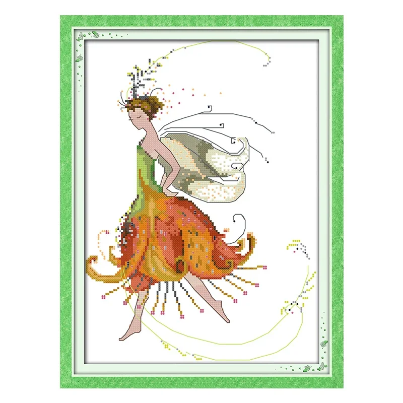 Joy Sunday Cross Stitch Kits Aida Fabric Counted Printed Canvas DMC Cotton Thread Embroidery Kits DIY Patterns