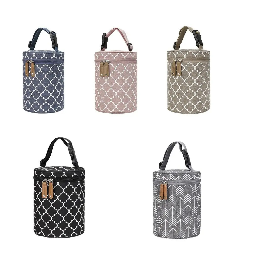 Thermal Insulation Stroller Hanging Bag Waterproof Large Capacity Baby Bottle Bag Hanging Design Breastmilk Storage