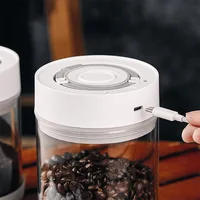 Coffee Beans Tea 600/950ml Airtight Container Useful Convenient Sealed Tank Electric Vacuum Airtight Jar for Home 1