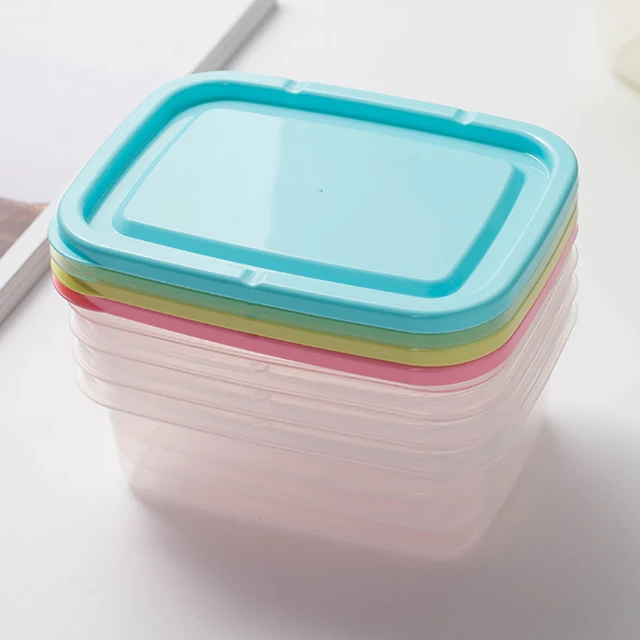 Plastic Boxes With Lids 150ml Round Mini Crisper Freezer Box Plastic  Storage Container Baby Food Refrigerator - AliExpress