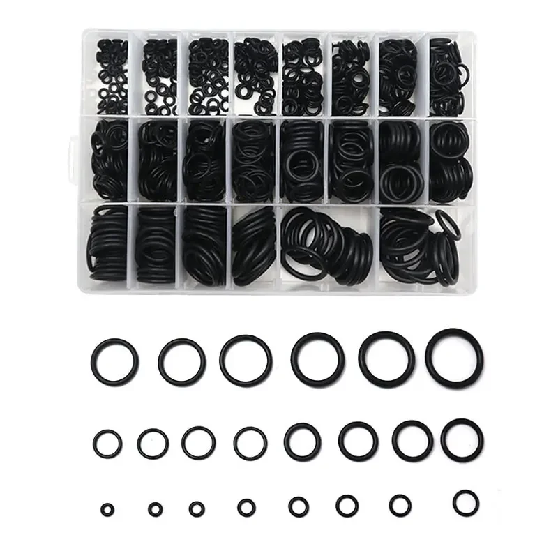200-225PCS O Rings Rubber Sealing O-rings Nitrile Washer Seals Damper Waterproof Repair Rubber Assortment Kit set