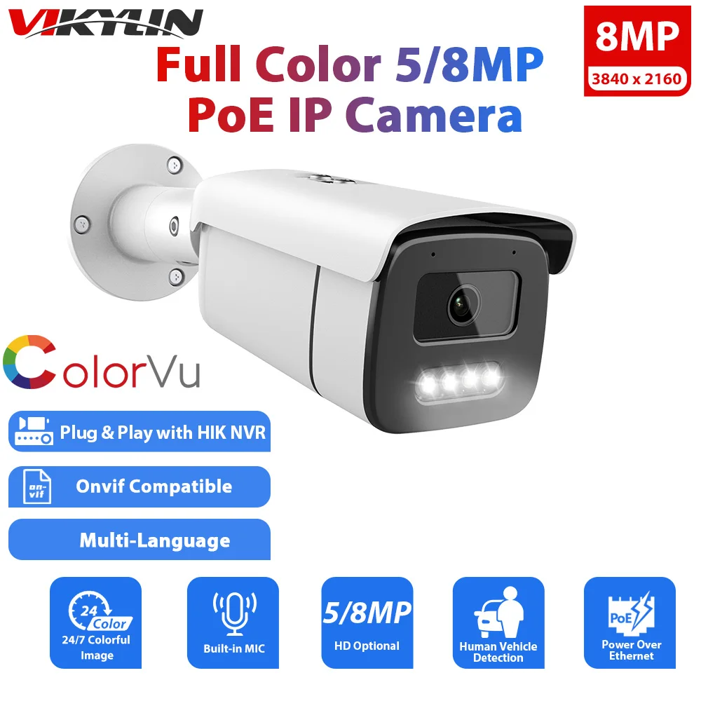 ZOSI 4K 8-Channel POE 2TB NVR Outdoor Security Camera System With 6 Wired 5mp Spotlight Cameras 2 Way Audio 8hq 1825w4x2965w2 20 A2
