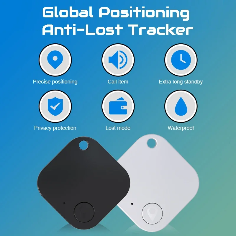 Mini Blue-tooth GPS Tracker Anti Lose Reminder Device Key Finder Pet Dog Kid Bag Wallet Car Locator Smart Tag For Find My APP