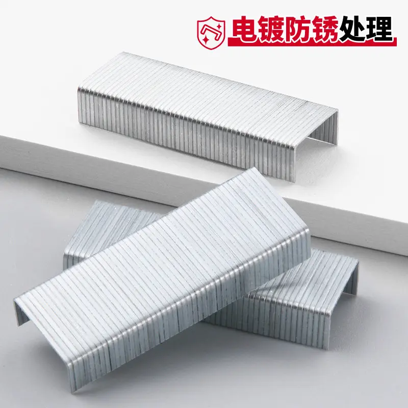 10000pcs 24/6 Standard Staples Silver Stainless Steel Staples for Office Stapler School Supplies Office Supplies and Stationery - 4
