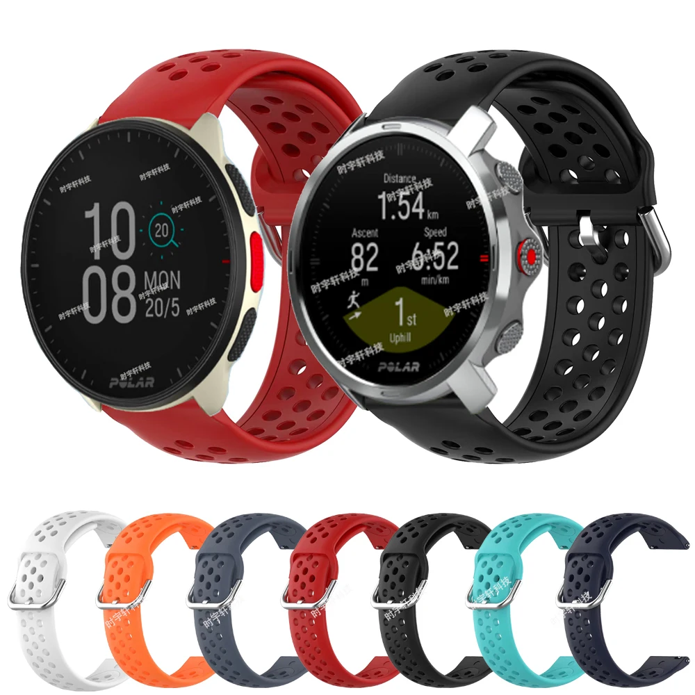 

Ремешок для смарт-часов Polar Pacer/Unite/Ignite 1 2, силиконовый спортивный дышащий браслет для Polar Grit X Pro/Vantage M2 M