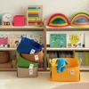 Fashion New Washable Wool felt Fabric Folding CD Storage Box Foldable Bins Toys Organizer With Lid Storage Basket Laundry Basket 3
