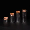1X 5ml-14ml Mini Test Tube Glass Bottles with Cork Stopper Spice Sand Liquid Food Bottles Container Jars Vial DIY Craft Gift 1