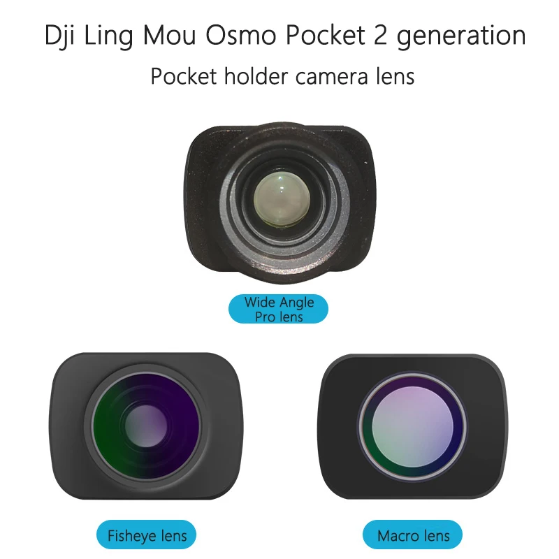 Dji Osmo Pocket用2ワイドアングル魚眼レンズ,拡大範囲の拡大