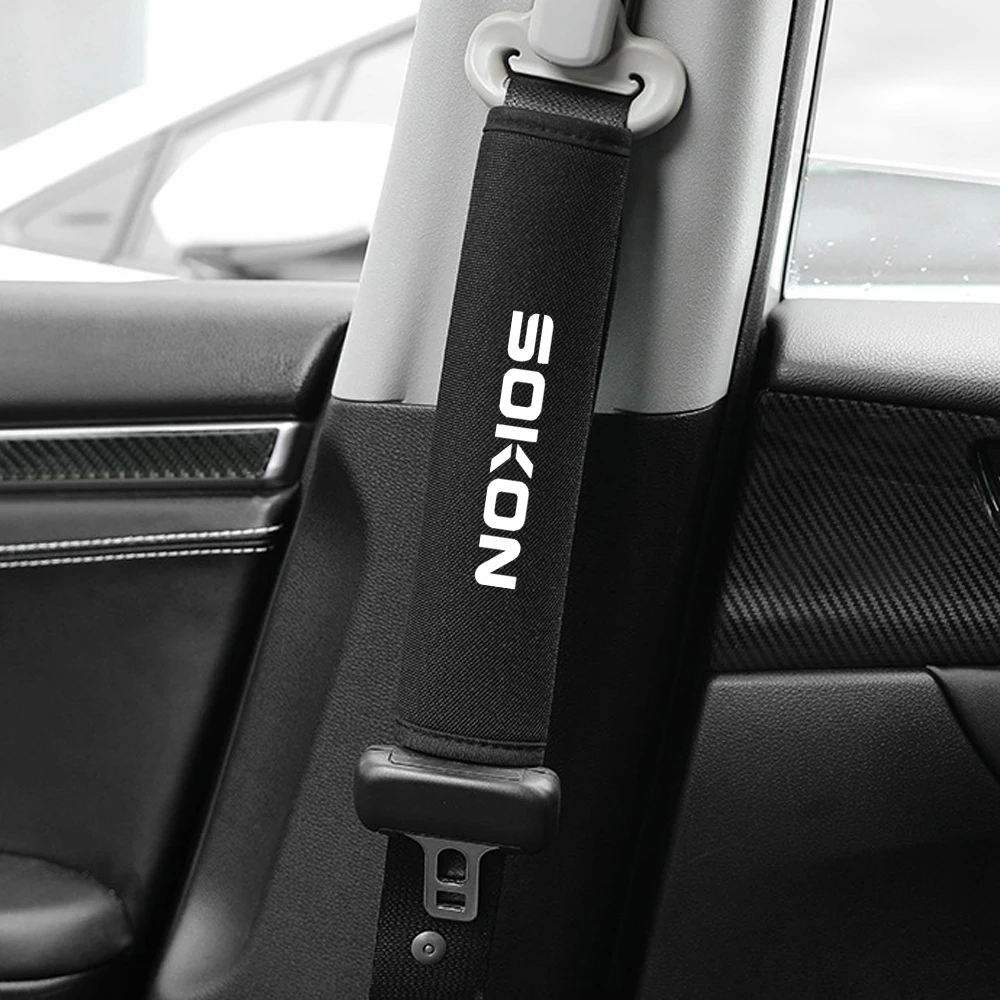 Car Seat Belt Cover Cover Shoulder Cushion Protector Safety Belts Shoulder For DFL DFMC DFSK Sokon Glory 580 500 600 Accessories seat belt covers