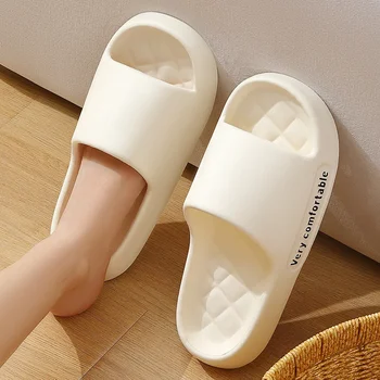 House Slippers Women Platform Cloud Outdoor Indoor Summer Soft Sandal Slides Flip Flop Men Male Ladies Home rubber Shoe Flat EVA 1