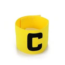 Elite Adjustable Sports Captain Armband - Elastic Team Band for Soccer, Football, and Basketball (YELLOW)