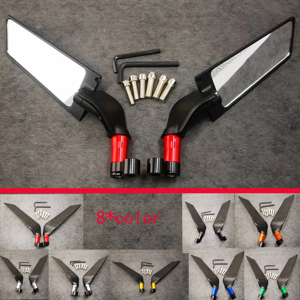 

New 8 Colors Motorcycle Rotating Folding Fixed Wind Wing Universal Rearview Mirror for Yamaha SUPERTENERE/XT1200ZE TENERE XT660