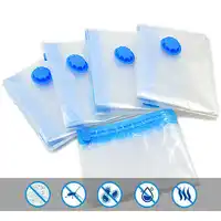 5 Pack Vacuum Storage Bag For Clothes Space Saving Air Pump Sealed Transparent Compression 40x60 60x80 80x120 Home Organizer 1