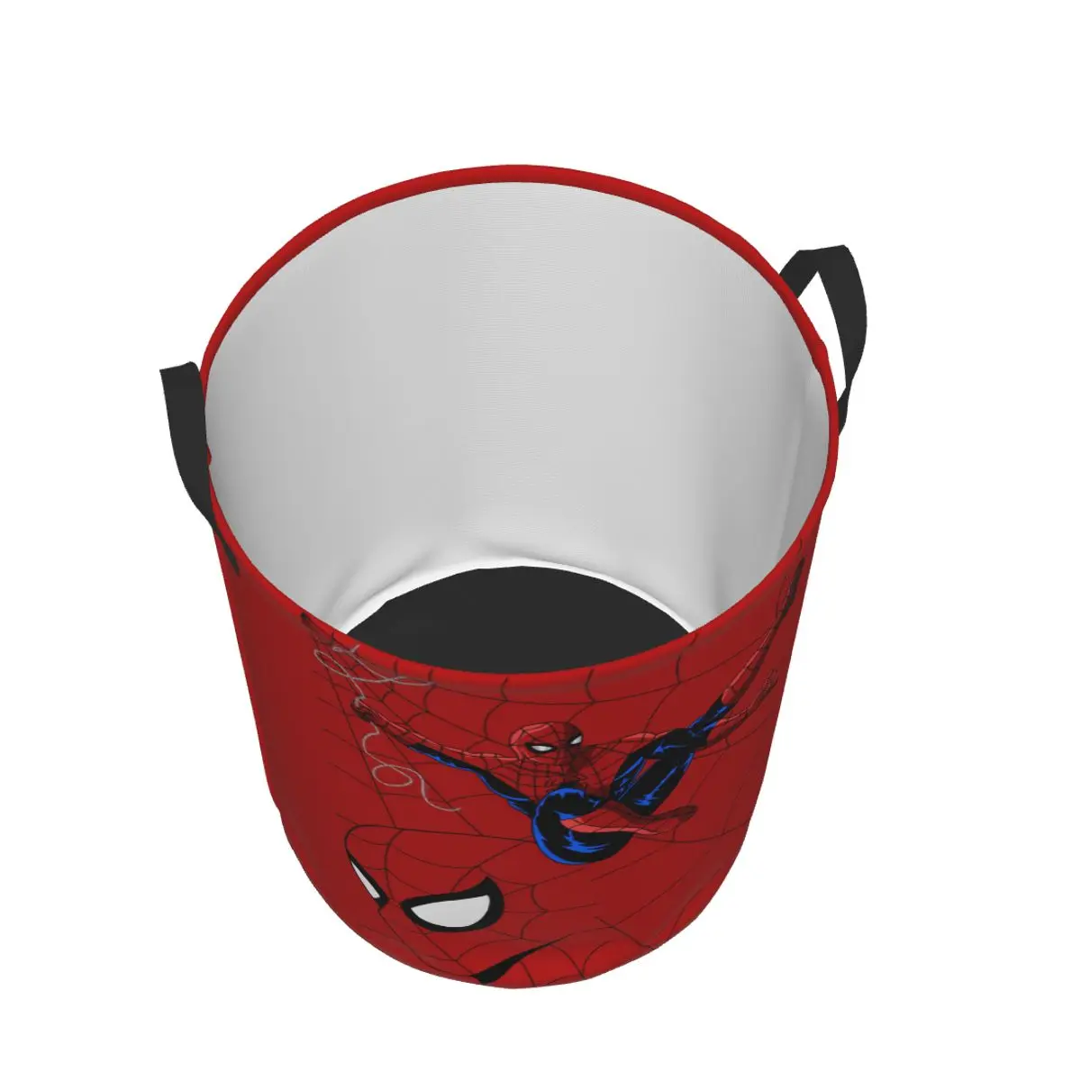 Custom Action Spider Man Comics Laundry Basket Collapsible Superhero Movie Baby Hamper for Nursery Toys Organizer Storage Bins 3