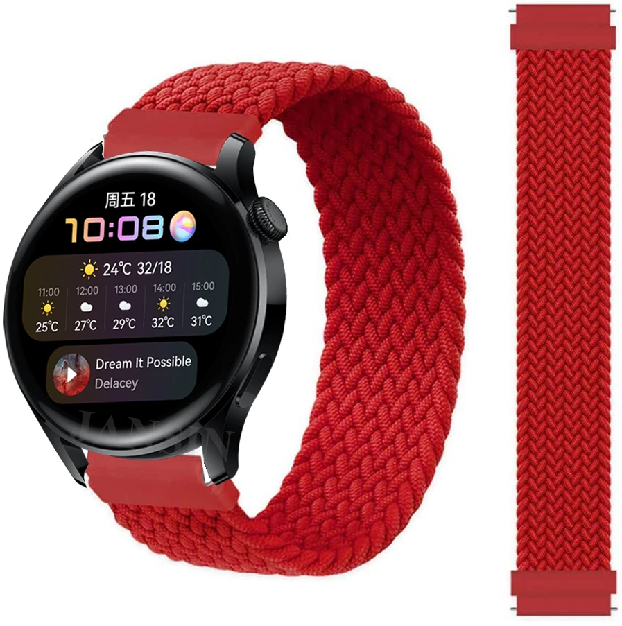 Braided Solo Loop Elastic Fabric Sport Wristband Bracelet Strap