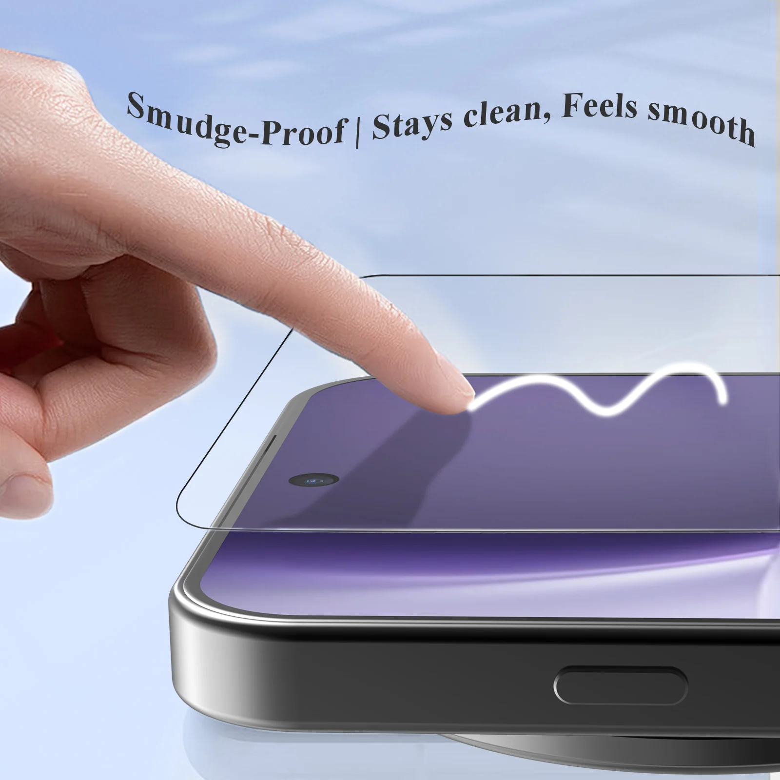 Lereach Tempered Glass Screen Protector with Dust-Free Positioning and Auto-Align HD Clarity