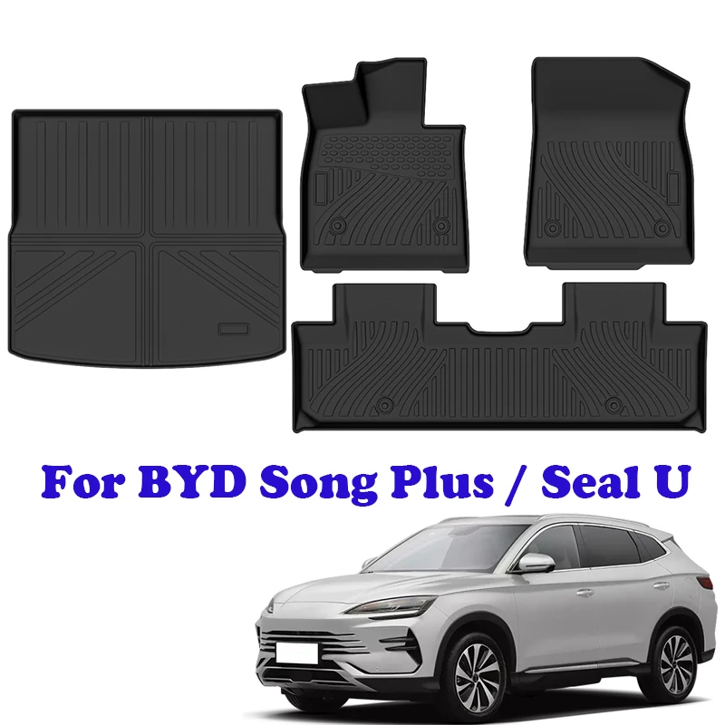 Tapis De Coffre Pour BYD Seal U EV / Song Plus - Étanche, Antidérapant, Protection Fond De Coffre