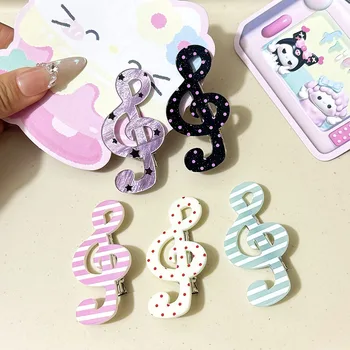 1/5Pcs Musical Note Hair Clip - Stylish Star Elegant Barrettes Women's Daily Fashion Hairpin Accessory 1