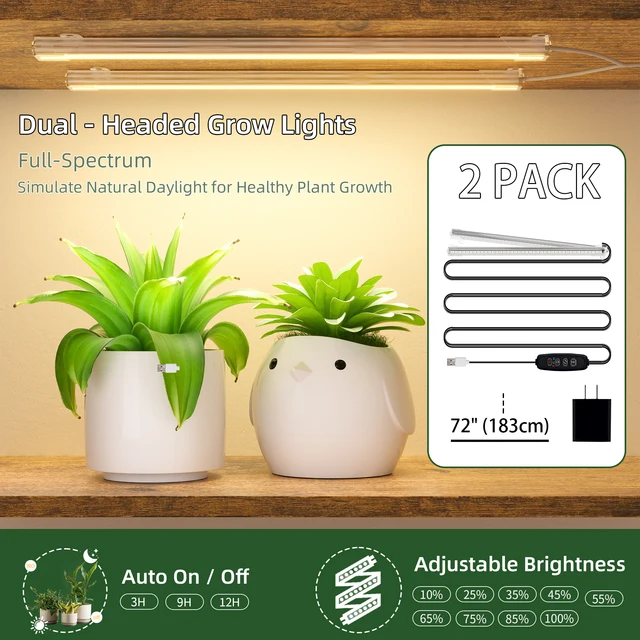 Multi-functional Metal Plant Shelf with Grow Lights