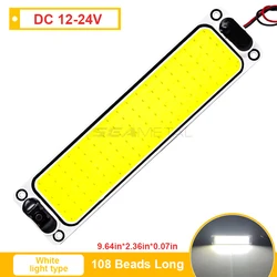 Enhanced LED Car Interior Ceiling Light with On/Off Switch (108SMD)