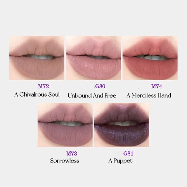 58463-61518f.jpg Girlcult Love Whisper Matte Lip Stain(M72-G81),Highly Pigmented & Long-Lasting,Jianghu (Martial Arts Romance) Theme,Party Makeup
