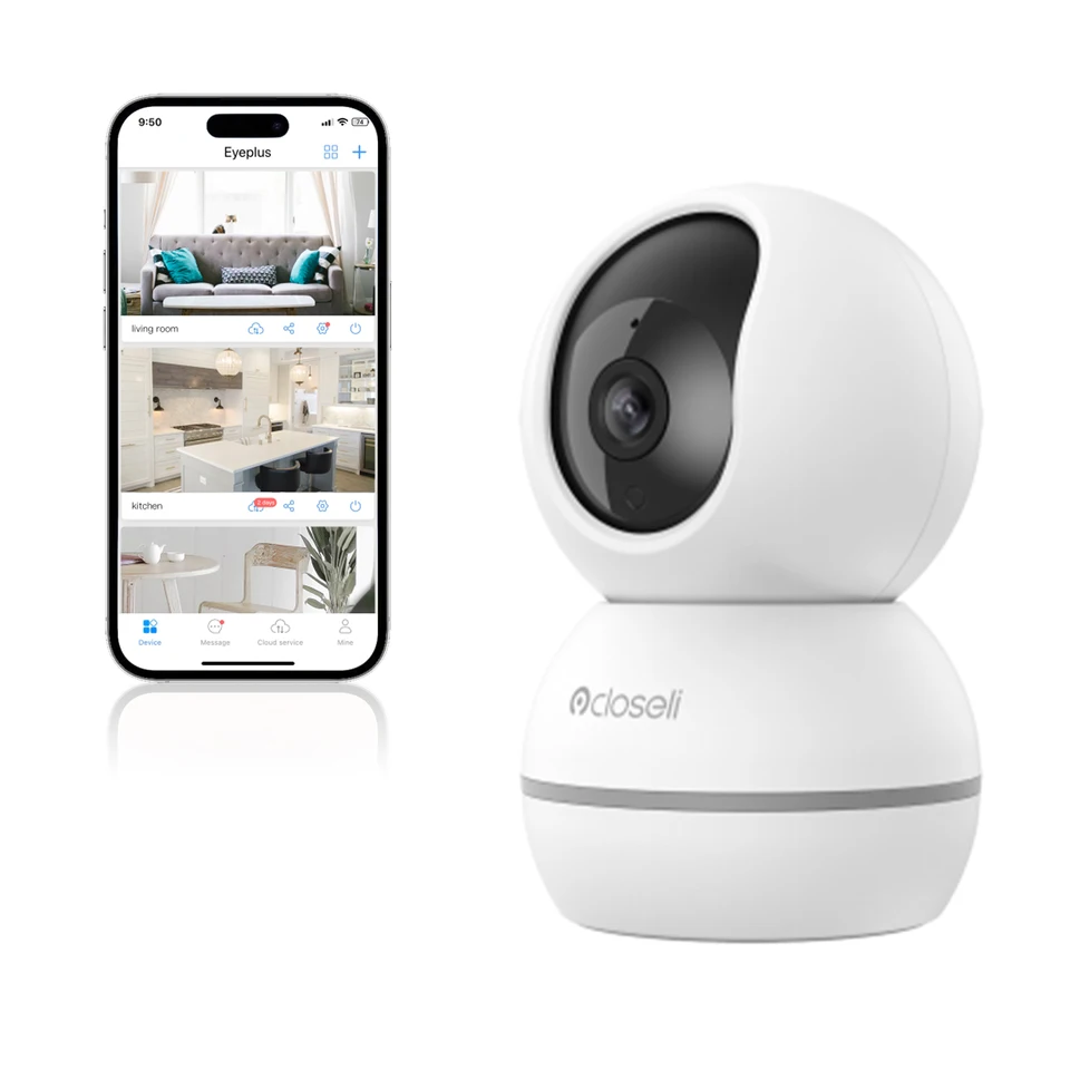 Closeli 4MP Wireless Security Camera with Night Vision
