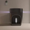 New Design P Trap Automatic One Piece Black-gold Bidet Best Sell Coloured Smart Toilet with Intelligent Voice Control 5