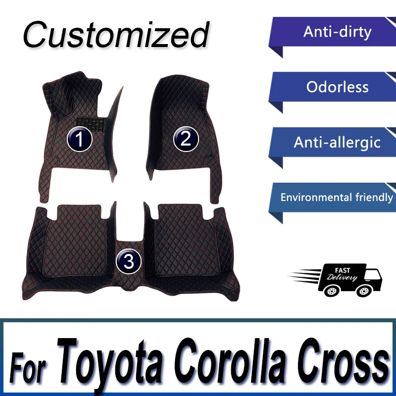 

Автомобильные коврики для Toyota Corolla Cross 2022 2023, оригинальные автомобильные накладки на ногу, аксессуары для интерьера