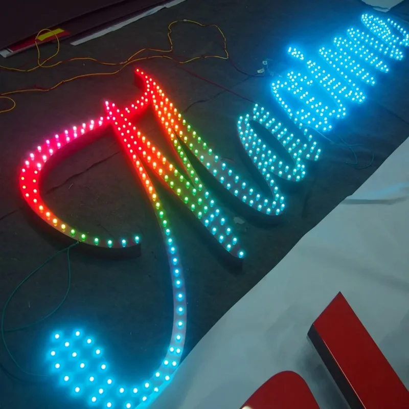 Custom  Led light for Luminous characters , single color full color led letter lights sign word