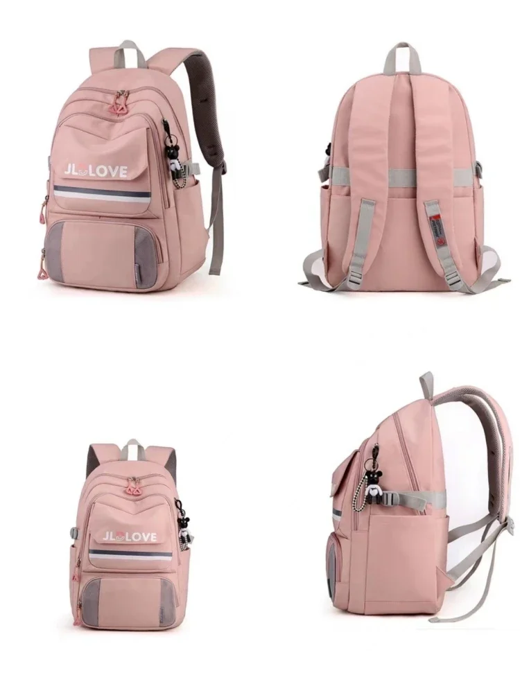 Schoolbag New Korean Version of Pretty Girl Backpack Waterproof Outdoor Travel  Computer Bag  Burden-reducing  Book Bag